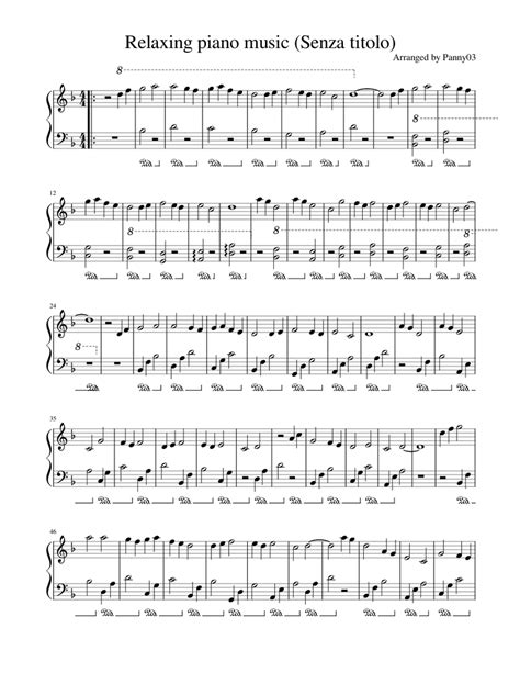 calming piano sheet music.